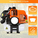 52cc Gas Trimmer Weed Eater, 6 in 1 String Trimmer, Wheeled Edger, Hedge Trimmer and Brush Cutter Blade for Quick Weed Grass Cleaning Crop Seed Soil Protection Tools by GreenHaven Gardens