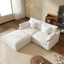 JACH Sectional Couches for Living Room, Cloud Sectional Couch with Deep Seat, Love Seat Modular Sofa with Chaise, Covers Removeable & Washable, Sofas Furniture for Living Room, White by CozyNest Decor
