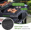 Captiva Designs Extra Large Charcoal BBQ Grill with Oversize Cooking Area(794 SQIN), Outdoor Cooking Grill with 2 Individual Lifting Charcoal Trays and 2 Foldable Side Tables by GreenHaven Gardens