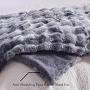 BENVWE Fluffy Faux Fur Throw Blanket for Couch - Soft, Plush, Thick, Cozy, Fuzzy Luxury Minky Bubble Blanket for Home Living Room Decor, Gifts for Women, Tie-dye Light Grey, 63" x 80", 1100GSM by CozyNest Decor