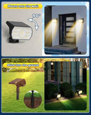 Kaxiida Solar Lights Outdoor Waterproof IP68, 3 Lighting Models Solar Powered Spot Lights Outdoor, 56LED Light Dusk to Dawn for Yard Patio Garden Pathway Landscape Lighting by GreenHaven Gardens