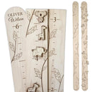 Personalized Jungle Growth Chart Wood - Engraved Growing Ruler Chart for Kids, Children Measuring Height Chart Baby Boy, Large Measuring Board Wooden, Animals Growing Wall Measurement, 2 Sizes by TinyTreasures Baby Boutique