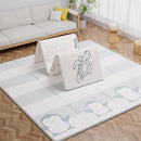59x59 Baby Play Mat, Foldable Baby Mat for Floor Tummy Time and Crawling Mat, Waterproof & Anti-Slip Reversible Portable Play Mat for Toddler Infant by TinyTreasures Baby Boutique