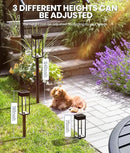 Bright Solar Pathway Lights Outdoor, 6 Pack IP65 Waterproof Solar Garden Lights for Outside Lighting, Yard Path Lawn Walkway Driveway Landscape (Warm White) by CozyNest Decor