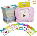 Spanish & English 510 Words Alphabet Bilingual Talking Flash Cards for 3-8 Years Toddlers, Pocket Speech Buddy Therapy Autism Toys, Educational Learning Interactive Toy for Boys Girls Kids Gifts Pink by TinyTreasures Baby Boutique