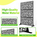Outdoor Privacy Screen,72" H×47" W Metal Privacy Screen, Freestanding Privacy Fence Panels for Patio by GreenHaven Gardens