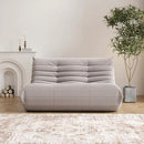 Bean Bag Chair for Adults, Oversized Loveseat Fireside Chair Comfy Lazy Floor Sofa, 2 Seater Lazy Sofa Couch Memory Foam Bean Bag for Living Room, Bedroom Apartment Office (Grey) by CozyNest Decor