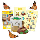 Insect Lore Cup of Caterpillars - 5 Live Painted Lady Caterpillars with Food - Refill for Butterfly Garden Kit - Stickers & Chrys-A-Lid Holding Log Included - STEM Learning Activity by TinyTreasures Baby Boutique