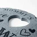 Let's Make Memories Personalized Garden Stone - Resin - Custom Garden Décor - Heart Stepping Stone - for Dad - for Father's Day by CozyNest Decor