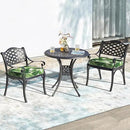 LVTXIII Patio Chair Cushions 22"x22"x3", Water-Repellent Outdoor Seat Cushions for Patio Furniture, Square Chair Pads with Ties for Home Garden Decoration, Set of 2, Swaying Palms Green by GreenHaven Gardens