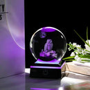 Qianwei Owl Gifts for Women 3D Crystal Ball 3.14'' - Laser Owl Decor Glass Animals Bird Figurines Statue Stuff for Room Decorations Bird Night Light by GreenHaven Gardens