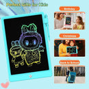 10.5 Inch LCD Writing Tablet for Kids, Colorful Toddler Doodle Board - Erasable Drawing Pad, Educational Learning Toy for Ages 3-8 - Valentine's Day Christmas Birthday Gifts (10.5 Inch, Blue) by TinyTreasures Baby Boutique