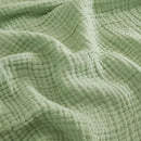 EMME Cotton Throw Blanket for Couch Soft Airy Muslin Bed Blankets Lightweight Breathable Blanket All Season Gauze Blanket, Sage Green by CozyNest Decor
