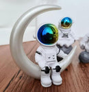 Gradient Astronaut Statues Set of 4, Spaceman Figurines Space Theme Party Nursery Home Office Decor by CozyNest Decor