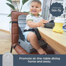 Dreambaby Grab ‘N Go Travel Booster Seat – Portable Toddler High Chair for Dining (6M-5Y) with Storage & Shoulder Strap by TinyTreasures Baby Boutique