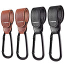 （4-Pack） Baby Stroller Hooks Clip or Hanging Diaper Bag Universal Hooks Accessories for Stroller and Car or Shopping Cart (Black and Brown) by TinyTreasures Baby Boutique