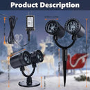 Snowflake Christmas Projector, LED Snow Lamp with Timer for Indoor/Outdoor Decor by GreenHaven Gardens