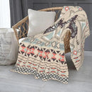 Boho Throw Blanket for Couch Bed Sofa Living Room, Western Flannel Fleece Blanket Soft Cozy Lightweight Breathable Fluffy Durable Gifts for Men Women 50 x 60 Inch by CozyNest Decor