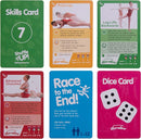 Shuffle Up Gymnastics Card Games - 70+ Fun & Active Skills Cards for Kids, Fitness Cards Develop Fundamentals, Stamina & Strength, Easy to Play for Kids | Multiple Skills Level Cards Include 2 Dices by TinyTreasures Baby Boutique