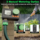 RESTMO RF Remote Controlled Sprinkler Timer with Brass Inlet & Outlet, Programmable Water Timer for Garden Hose, Automatic | Manual | Rain Delay for Outdoor Faucet, Drip Irrigation and Lawn Watering by GreenHaven Gardens