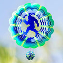 Bigfoot Gifts Sasquatch Yard Decor, for Dad Husband,12 inch Bigfoot 3D Hanging Wind Spinners Outdoor by CozyNest Decor