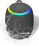 Bluetooth Speaker, Portable Wireless Bluetooth 5.3, 15W Clear Bass, IPX6 Waterproof, LED Lights, AUX/TF/USB, Dual TWS Pairing, 12H Playtime, Small Speakers for Home Outdoor Beach, Ideal Gift by TinyTreasures Baby Boutique
