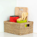 CENBOSS Wicker Baskets (Large, Seagrass, 1PC) Rattan Storage Baskets for Shelves, Woven Seagrass Holder by CozyNest Decor