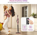 Schenley Steam Mop Cleaner Powerful - 15s Fast Heat-Up, Chemical-Free for Hardwood/Tile/Laminate & Floors/Walls, Washable Pads, 3 Modes for Carpet, Lightweight, Self-Standing, Sleek Design by CozyNest Decor