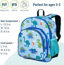 Wildkin 12-inch Kids Backpack – Padded, Adjustable, Ideal for Daycare & Travel - Dinosaur Land by TinyTreasures Baby Boutique