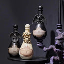 Braxio Gothic Home Decor Potion Bottles - Resin Black Gargoyles Halloween Potion Bottles Room Decor Aesthetic Gift for Women Halloween Prop Accessory Display Bottles 4.25 * 4.25 * 9.5 Inch by CozyNest Decor