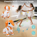 Remote Control Robot Toys Dog for Kids Age 3-8, RC Smart Walking Electronic Pet Dog Toy with Light Eyes, Dancing and Music, Gift Ideas for Toddler Boys and Girls 4 5 6 7 Year Old by TinyTreasures Baby Boutique
