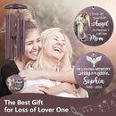 ASTARIN 36" Large Deep Tone Personalized Sympathy Wind Chimes, Memorial Wind Chime for Loss of Mother Father Loved One, Angel Bereavement Gifts Decor Outdoor Patio Garden Graveyard by CozyNest Decor