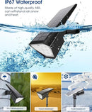 Biling Solar Spot Lights Outdoor, 2-in-1 Solar Landscape Lights 12 LED Bulbs Solar Powered Lights IP67 Waterproof Adjustable Wall Light for Patio Pathway Yard Garden Driveway Pool - Warm White by GreenHaven Gardens