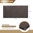 Yimobra Front Door Mat Outdoor Indoor Entrance, 100% Waterproof All-Season All Weather Doormat, Welcome Matt Outside Entry, Non Slip, Low Profile, Heavy Duty Patio Porch Floor Mats,36 x 17 by CozyNest Decor