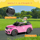 Hetoy Kids Ride On Car with Remote, Licensed Land Rover Kids Electric Car, Ride On Toys for Kids 3-8 with Mp3 Player, Rocking, Pull Rod, Pink by TinyTreasures Baby Boutique