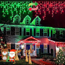 JMEXSUSS 400 LED Christmas Icicle Lights Outdoor, Red & Green Halloween Icicle Lights Clear Wire,Connectable String Lights Plug in for Christmas Party Outdoor Eaves Home Xmas Decorations by GreenHaven Gardens