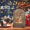 Christmas Snow Globes Lantern,Musical Snow Globe,Christmas Decorations Indoor for Home,Battery Or USB Powered,with 6 Hour Timer,Christmas Lantern for Festival Decoration,Santa Claus by CozyNest Decor