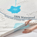 BEDLORE Waterproof Crib Mattress Protector 2 Pack, Ultra Soft Bamboo Viscose Crib Mattress Pad Cover, Noiseless Toddler Mattress Protector for Standard Baby Bed Size 52''x28'', White by TinyTreasures Baby Boutique