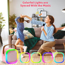 Karaoke Machine for Kids Adults, Portable Bluetooth Speaker with 2 Wireless Microphones and LED Lights, Kids Toys Birthday Gifts for Girls Boys Ages 4, 5, 6, 7, 8,9,10,11,12+ Years by TinyTreasures Baby Boutique