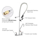 Aquaterior Commercial Pre-Rinse Kitchen Faucet Pull Out Sprayer