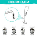 Aquaterior Commercial Pre-Rinse Kitchen Faucet Pull Out Sprayer