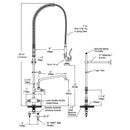 Aquaterior Kitchen Pull Out Faucet+Add-on Faucet Commercial
