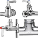 Aquaterior Comml. Pre-Rinse Kitchen Faucet Pull Down Sprayer