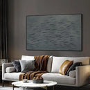 SIGNWIN 36"x60" Extra Large Framed Wall Art Gray School of Fish Minimalist Ocean-Inspired Marine Life Illustration for Home Living Room Bedroom Decor (Frame Assembly Required) by CozyNest Decor