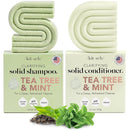 Kitsch Tea Tree Shampoo and Conditioner Set – Anti Dandruff Shampoo Bar & Conditioner Bar - Hair Care for All Hair Types - Free of Paraben, Sulfate & Silicone - Made in USA - 2 pcs by TinyTreasures Baby Boutique