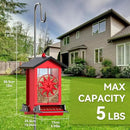 Squirrel Proof Bird Feeders for Outdoors, 5LBS Large Capacity Metal Wild Bird Feeder with Bilateral Weight-Activated Perches, Anti Squirrel Bird Feeders for Outside Finch, Cardinal, Blue Jay by GreenHaven Gardens