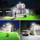 Olafus 100W LED Security Light Motion Sensor Outdoor Light, Motion Flood Light Dusk to Dawn, 9000LM Super Bright 6500K Exterior Motion Detector Floodlight for Garage Yard Porch Eave IP65, White by GreenHaven Gardens