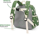 STEAMEDBUN Corduroy Kids Backpack for Girls and Boys 5-8: Boys Backpack for Elementary Kindergarten - 15 inch Cute Backpacks for Kids - Dinosaur by TinyTreasures Baby Boutique
