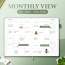 2025-2026 Planner for Women, Lather Weekly & Monthly Organizer, July 2025-June 2026, Hardcover with Gold Foil, Tabs, and Inspirational Pages - Ideal for Professionals, Green by TinyTreasures Baby Boutique