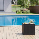 32 Gallon Deck Box Lockable Resin Indoor Outdoor Storage Box waterproof Outdoor Container for Patio Furniture, Pool Accessories, Cushions, Garden Tools, Sports Equipment by CozyNest Decor
